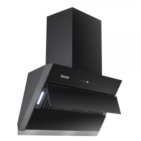 Baumatic BESC930BGL 90厘米傾斜式抽油煙機 - 1400m³/h排風量、智能手勢控制